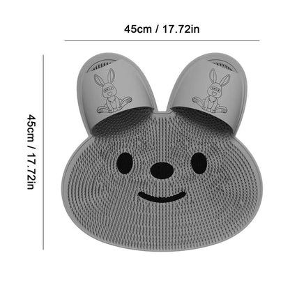 Brosse à pieds en forme de lapin