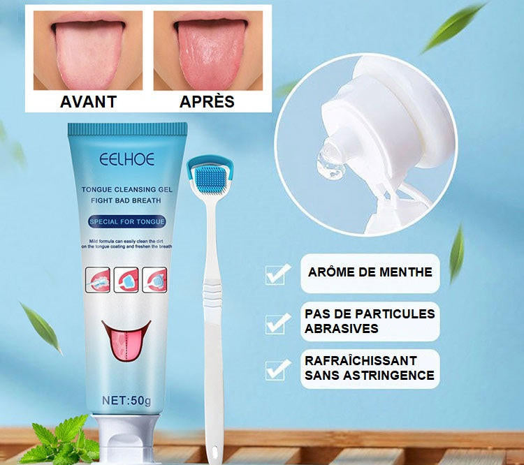 Gel + gratte langue