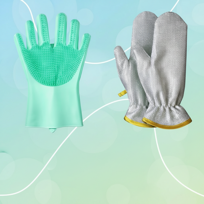 Pack Gants 2-en-1 Cuisine Pro. (silicone et aluminium) Le Duo parfait