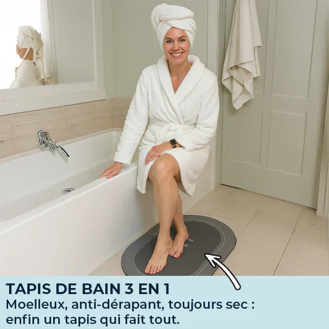 Tapis anti-dérapant Ultra-absorbant