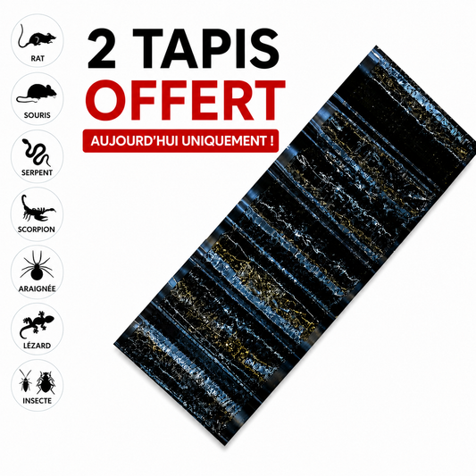 Tapis de piège à souris super collant : 1m20 sur 28Cm ( x2 Pièces )