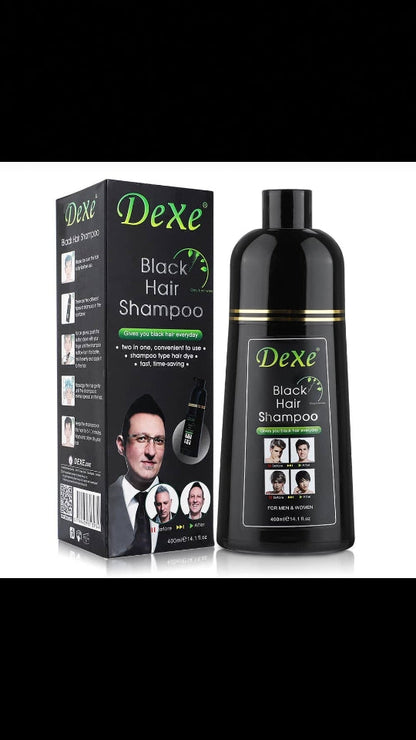 Champoing colorant Noir naturel Dexe 2 en 1