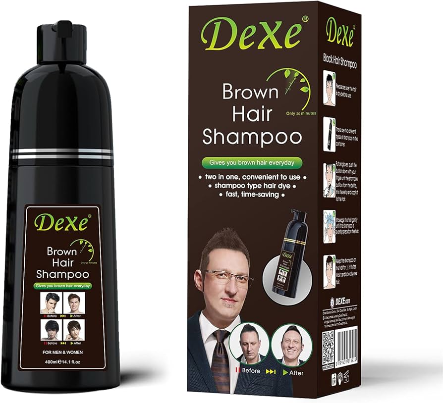 Champoing colorant Noir naturel Dexe 2 en 1