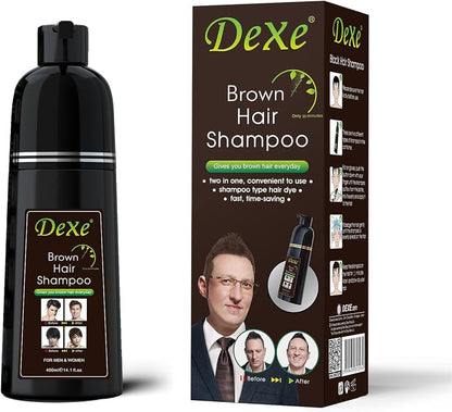 Champoing colorant Noir naturel Dexe 2 en 1