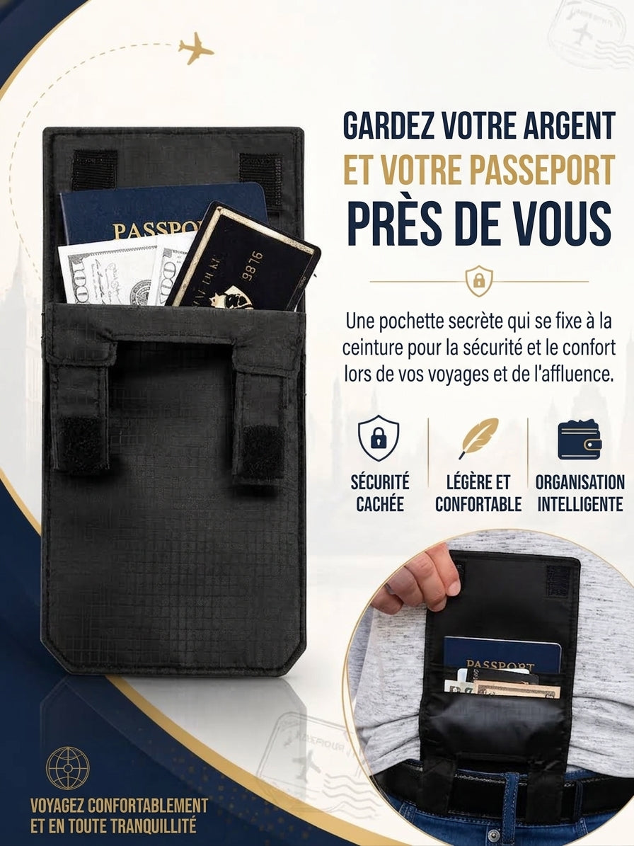 Portefeuille de Ceinture – Ultra-fin, Léger, Sécurisé