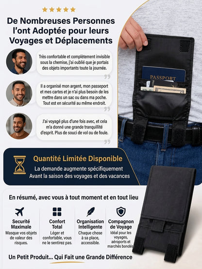 Portefeuille de Ceinture – Ultra-fin, Léger, Sécurisé