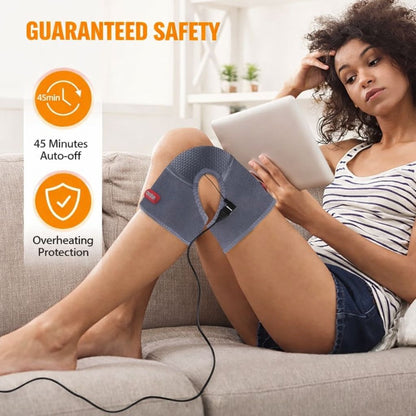 Genouillère chauffante avec massage par vibration