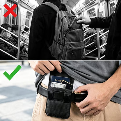Portefeuille de Ceinture – Ultra-fin, Léger, Sécurisé