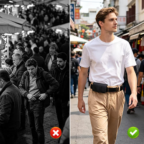 Portefeuille de Ceinture – Ultra-fin, Léger, Sécurisé